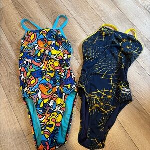 Speedo Colorful and Black Swimsuit Set